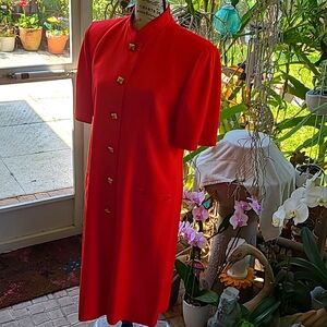 Red dress, classic style